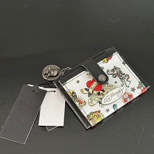 Ed Hardy Black and White Tattoo Wallet